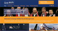 Desktop Screenshot of georgewalkerevents.co.uk