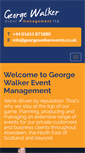 Mobile Screenshot of georgewalkerevents.co.uk